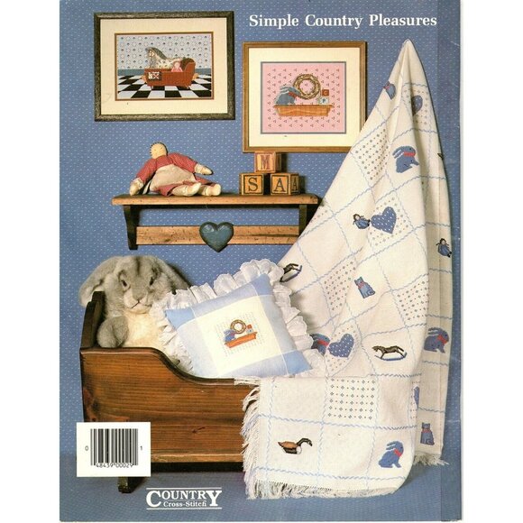 Simple Country Pleasures Cross-Stitch Pattern Book 29 By Country Cross-Stitch - Picture 2 of 2